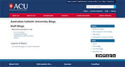 Desktop Screenshot of blogs.acu.edu.au