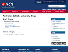 Tablet Screenshot of blogs.acu.edu.au